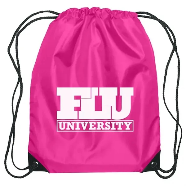 Polyester Drawstring Backpack - Polyester Drawstring Backpack - Image 10 of 32