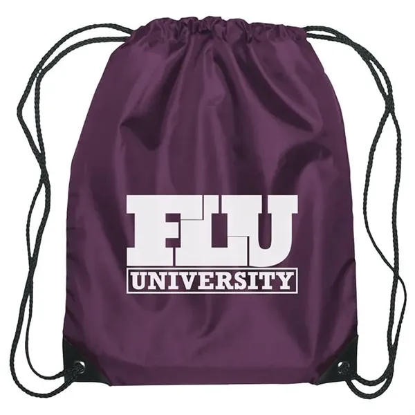 Polyester Drawstring Backpack - Polyester Drawstring Backpack - Image 15 of 32