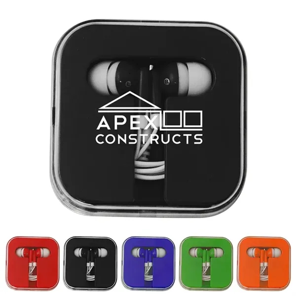 Ear Buds with Colored Square Case - Ear Buds with Colored Square Case - Image 0 of 6