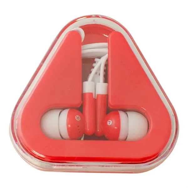 Ear Buds with Colored Triangle Case - Ear Buds with Colored Triangle Case - Image 5 of 6