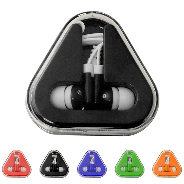 Ear Buds with Colored Triangle Case - Ear Buds with Colored Triangle Case - Image 6 of 6