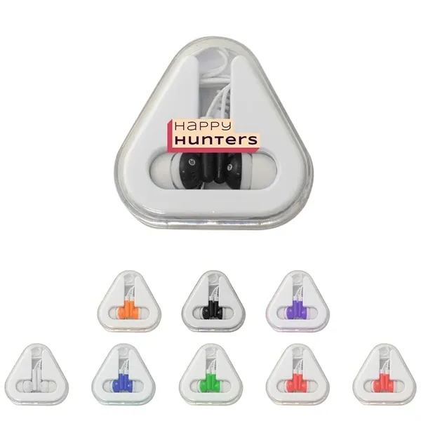 Ear Buds with Triangle Case - Ear Buds with Triangle Case - Image 0 of 8