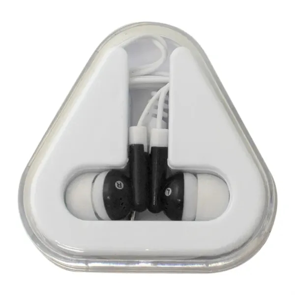 Ear Buds with Triangle Case - Ear Buds with Triangle Case - Image 1 of 8
