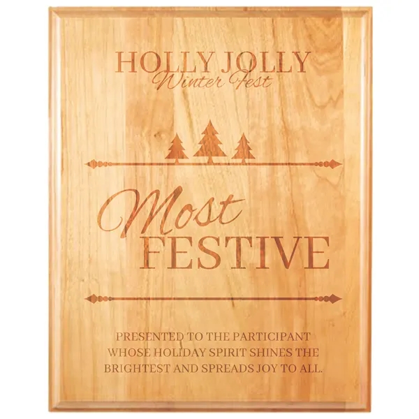 8" x 10" Genuine Cherry Plaque - 8" x 10" Genuine Cherry Plaque - Image 2 of 2