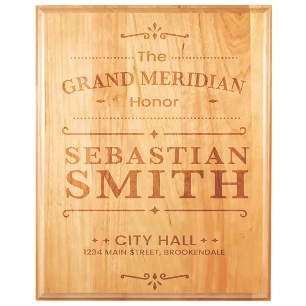 12" x 15" Genuine Cherry Plaque - 12" x 15" Genuine Cherry Plaque - Image 2 of 2