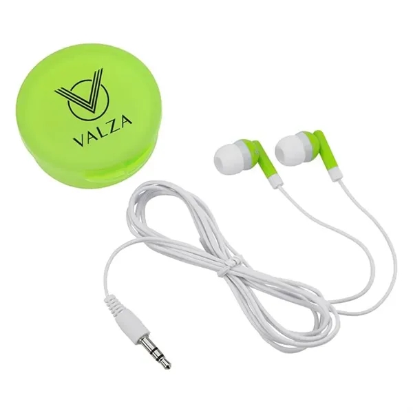 Handy Earbuds in a Round Plastic Case - Handy Earbuds in a Round Plastic Case - Image 3 of 9