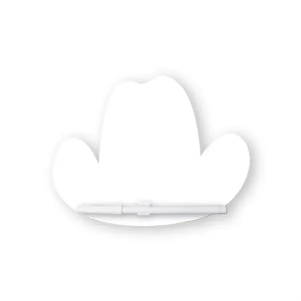 8"X8" Cowboy Hat Custom Memo Board w/Magnets or Tape on Back - 8"X8" Cowboy Hat Custom Memo Board w/Magnets or Tape on Back - Image 0 of 0