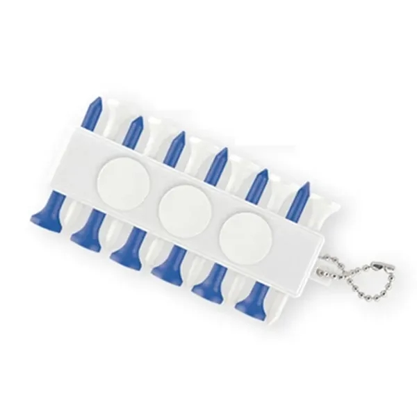 Golf Tee & Tee Holder Keychain - Golf Tee & Tee Holder Keychain - Image 1 of 3