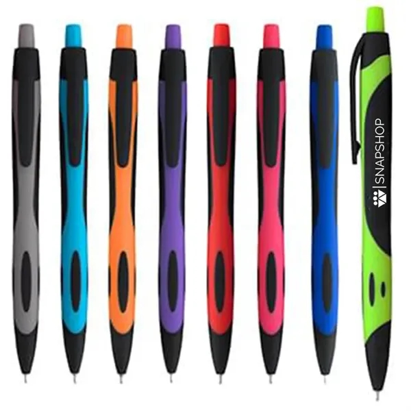 Two-tone Rubberized Pen - Two-tone Rubberized Pen - Image 0 of 20