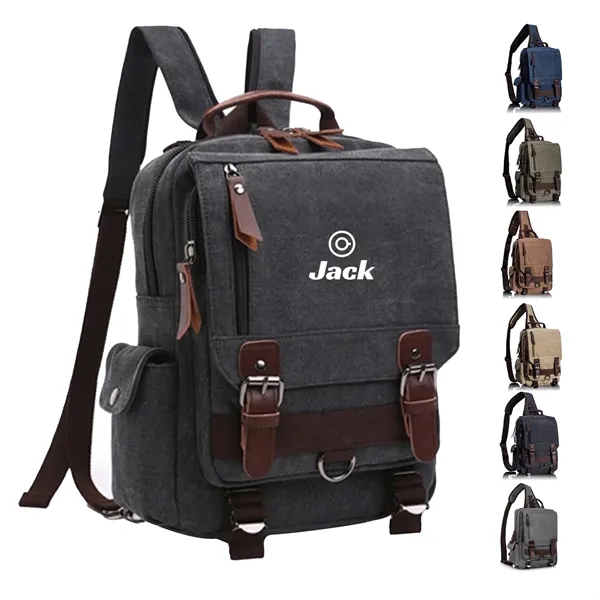 Canvas Messenger Backpack