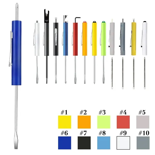 2-in-1 Double-Headed Pocket Pen Screwdriver - 2-in-1 Double-Headed Pocket Pen Screwdriver - Image 0 of 4