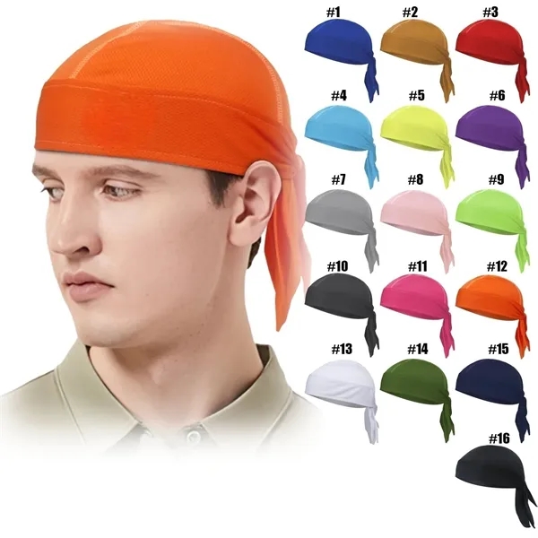 Sweat-Absorbent and Breathable Pirate Headscarf - Sweat-Absorbent and Breathable Pirate Headscarf - Image 0 of 4