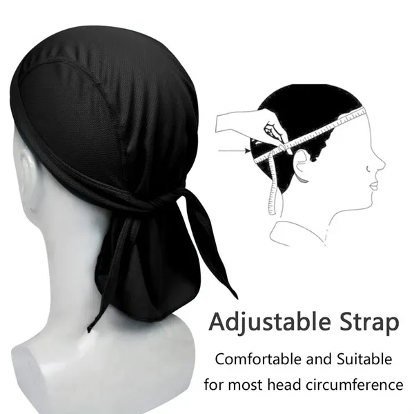 Sweat-Absorbent and Breathable Pirate Headscarf - Sweat-Absorbent and Breathable Pirate Headscarf - Image 2 of 4