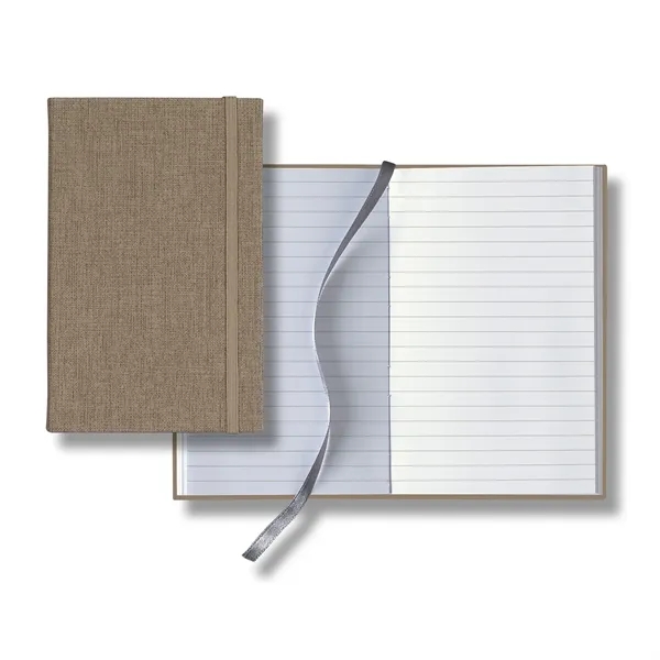 Linen Banded Pico Lined White Page Journal - Linen Banded Pico Lined White Page Journal - Image 1 of 7