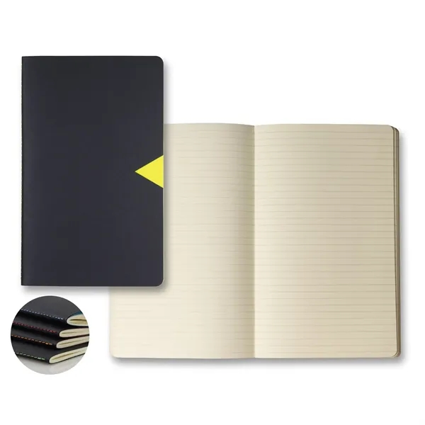 Black Notch Medio Lined Ivory Page Journal - Black Notch Medio Lined Ivory Page Journal - Image 1 of 1