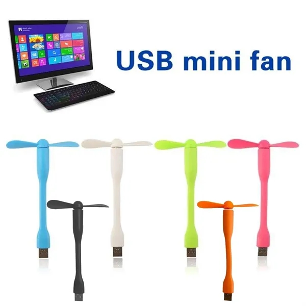 Usb Portable Custom Mini Charging Bank Small Fan - Usb Portable Custom Mini Charging Bank Small Fan - Image 0 of 4
