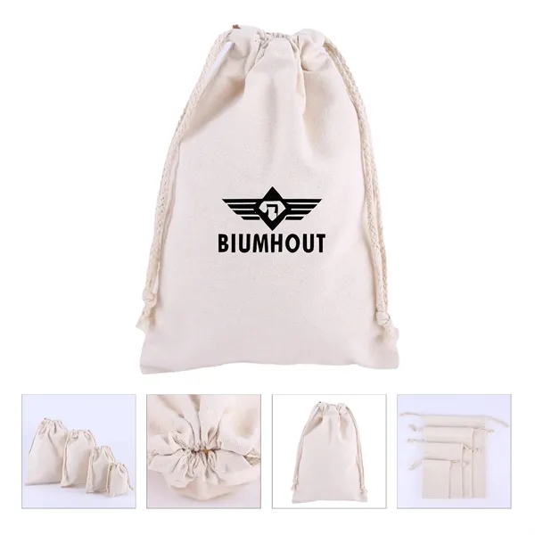 Cotton Fiber Drawstring Organizer Bag - Cotton Fiber Drawstring Organizer Bag - Image 0 of 3