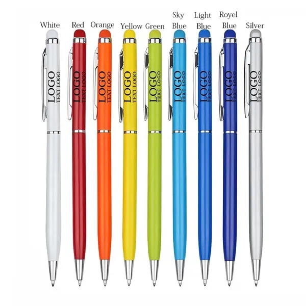 Custom Slim Metal Stylus Pen - Custom Slim Metal Stylus Pen - Image 1 of 12