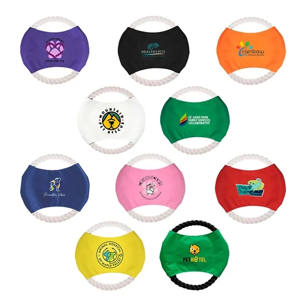 Full Color Fido Flier Dog Rope Toy - Full Color Fido Flier Dog Rope Toy - Image 0 of 10