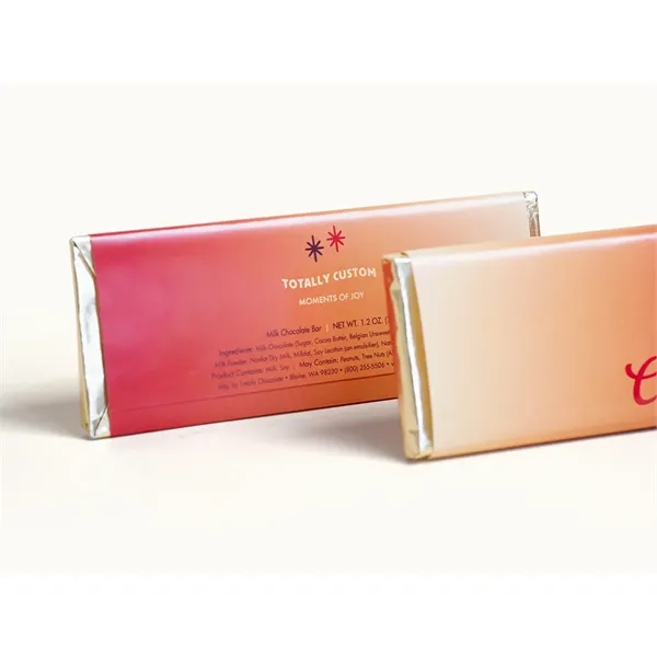 2"x5" Brand Impact Custom Chocolate Wrapper Bar Extra Thick