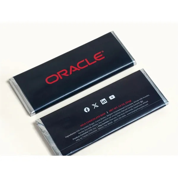 2"x5" Brand Impact Custom Chocolate Wrapper Bar Extra Thick
