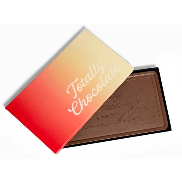 Giant 2lb Engraved Chocolate Bar w/ Classic Custom Packaging