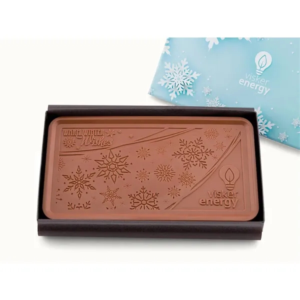 Giant 2lb Engraved Chocolate Bar w/ Classic Custom Packaging