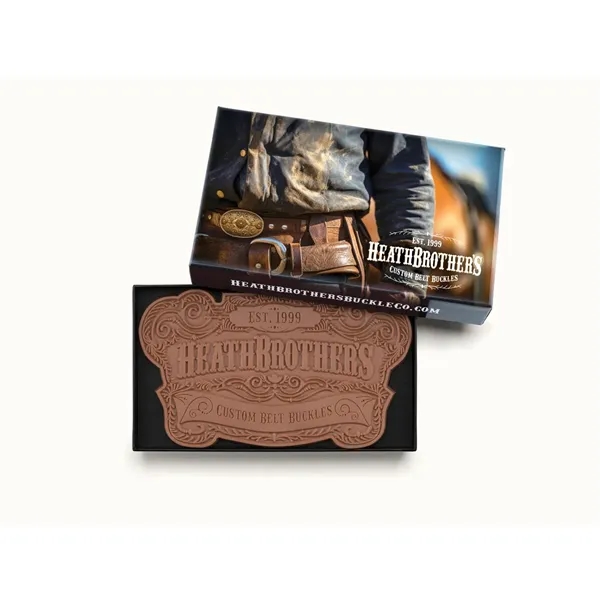 9"x5" Decorated Chocolate Shape w/ Custom Packaging