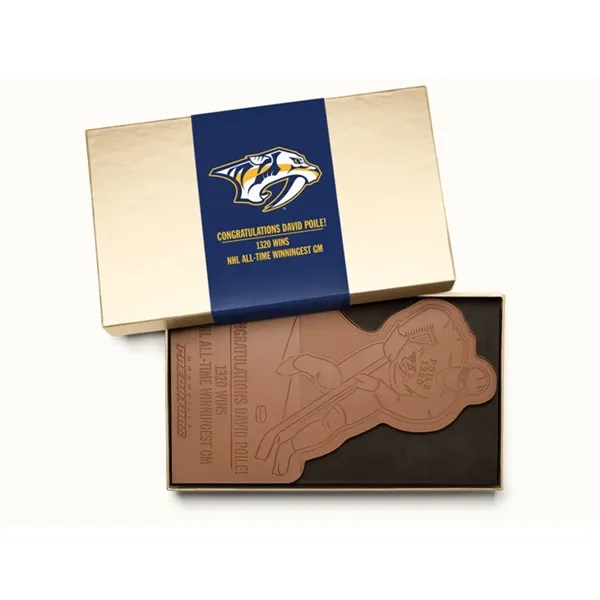 14"x8" Custom Decorated Chocolate Shape w/ Luxury Packaging - 14"x8" Custom Decorated Chocolate Shape w/ Luxury Packaging - Image 2 of 2