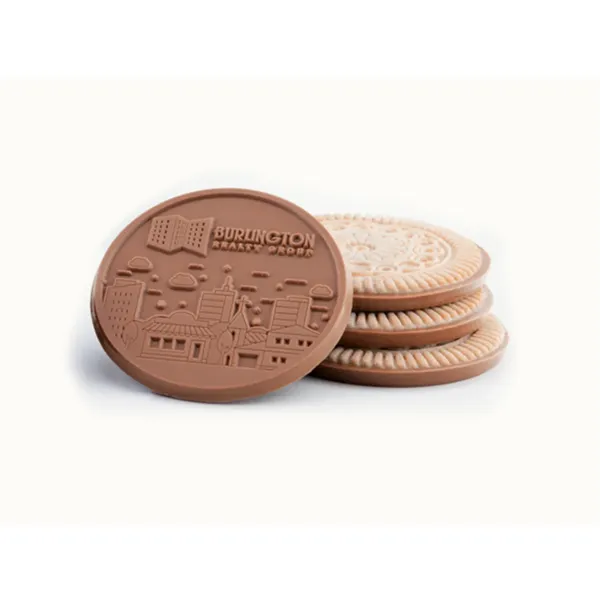 Four-Bite Sugar Cookie with Custom Engraved Chocolate - Four-Bite Sugar Cookie with Custom Engraved Chocolate - Image 0 of 0