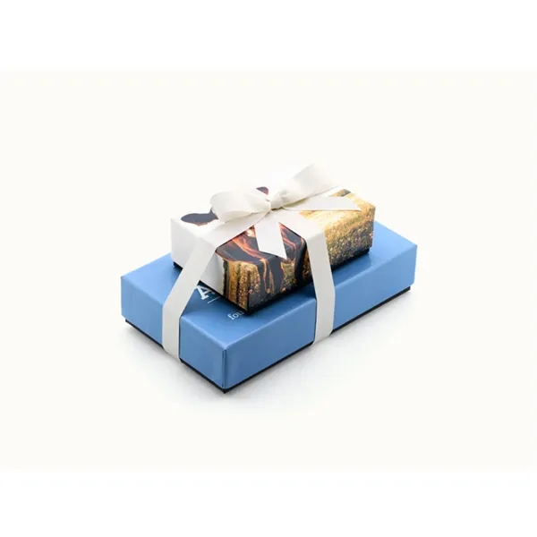 Delightful 2-Tiered Gift Tower with Luxury Custom Packaging