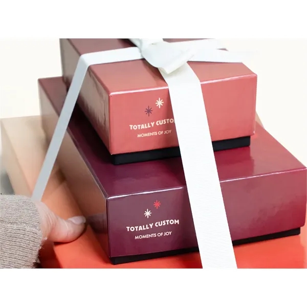 Indulgent 3-Tiered Gift Tower with Luxury Custom Packaging