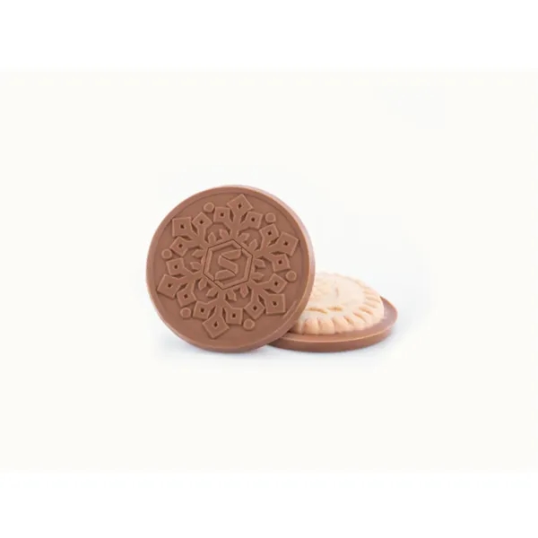 Decadent Shortbread Cookie with Custom Engraved Chocolate