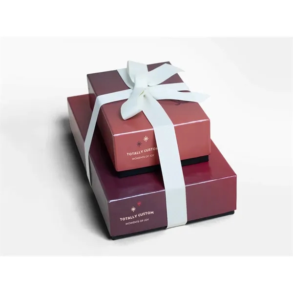 Delightful 2-Tiered Gift Tower with Luxury Custom Packaging