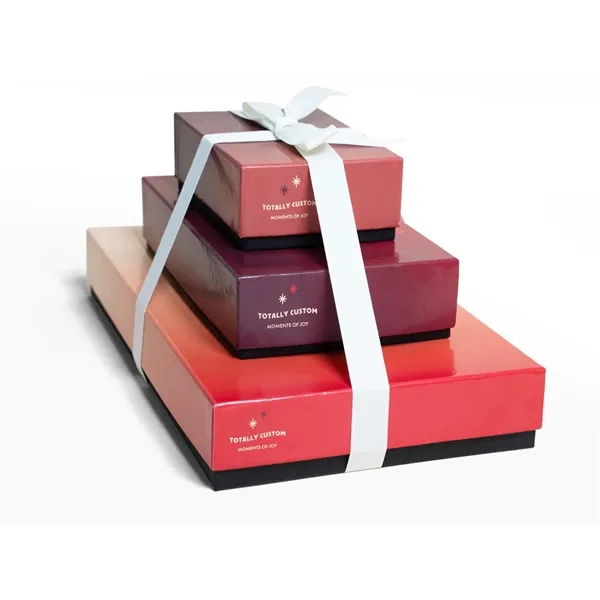 Indulgent 3-Tiered Gift Tower with Luxury Custom Packaging