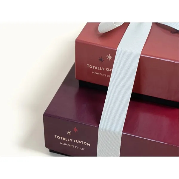 Delightful 2-Tiered Gift Tower with Luxury Custom Packaging