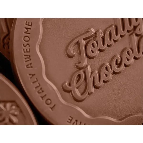 Custom Four-Bite Sugar Cookie with Custom Engraved Chocolate
