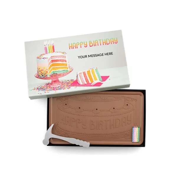 Happy Birthday Giant 2lb. Chocolate Bar w/ Luxe Packaging
