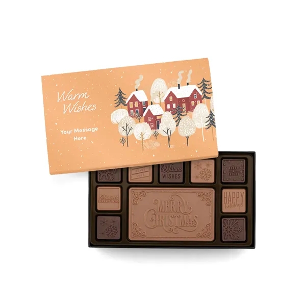 Merry Christmas Chocolate Gift Set w/ Personalize Packaging