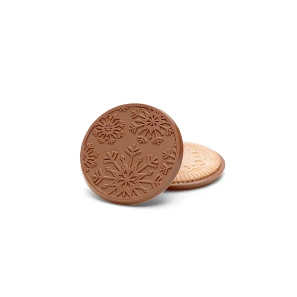 Snowflake Four-Bite Milk Chocolate Sugar Cookie