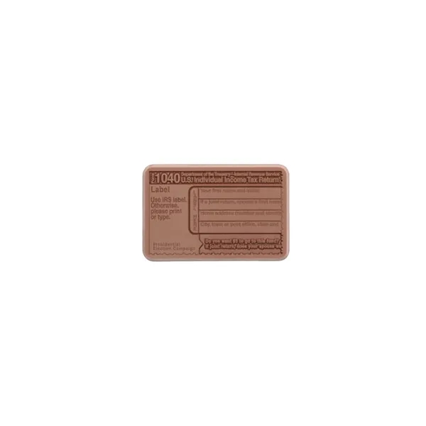 IRS 1040 2"x3" Milk Chocolate Shape