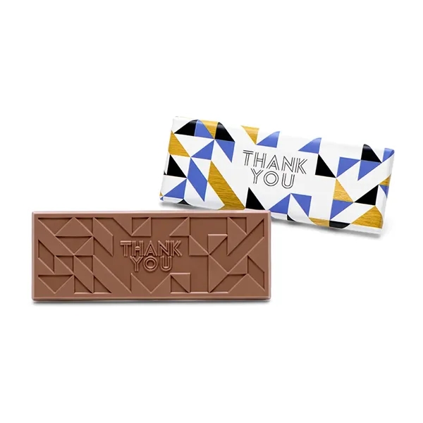 Thank You 2"x5" Themed Chocolate Wrapper Bar