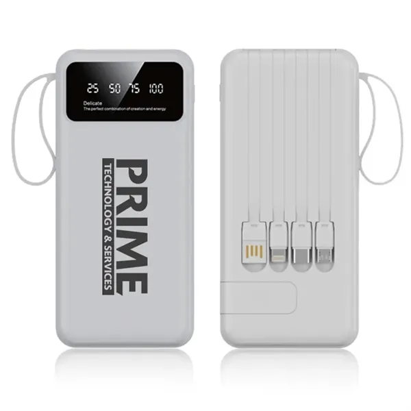 LED Display 8000 mAh Power Bank with Flashlight - LED Display 8000 mAh Power Bank with Flashlight - Image 0 of 3