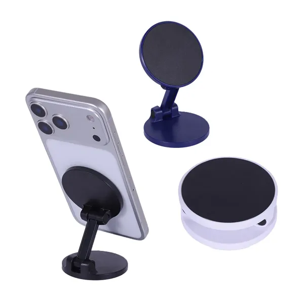 Pillar Magnetic Collapsible Phone Stand with Magnetic Base - Pillar Magnetic Collapsible Phone Stand with Magnetic Base - Image 0 of 3