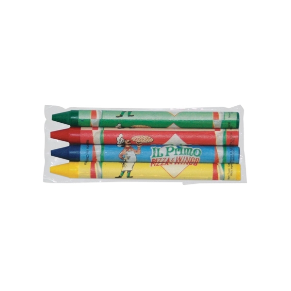 Custom Promotional SimpliColor Twist Crayons-Front Insert Only