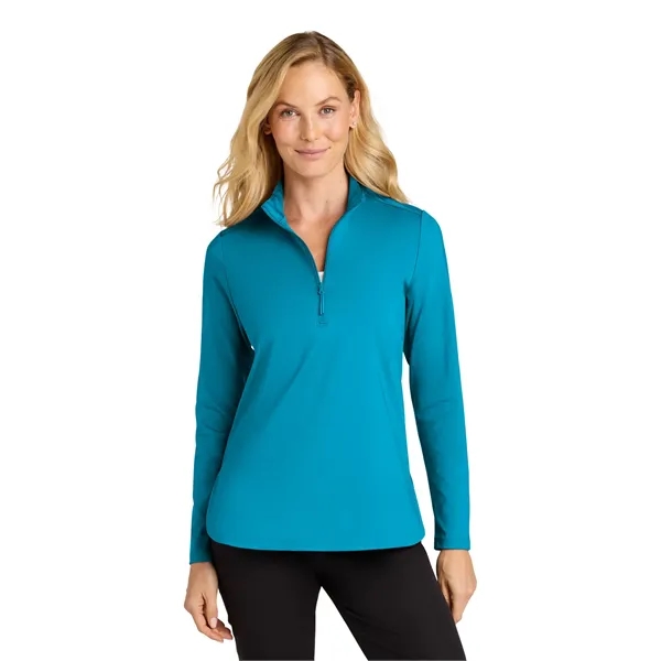 Port Authority Women's C-FREE Double Knit 1/4-Zip