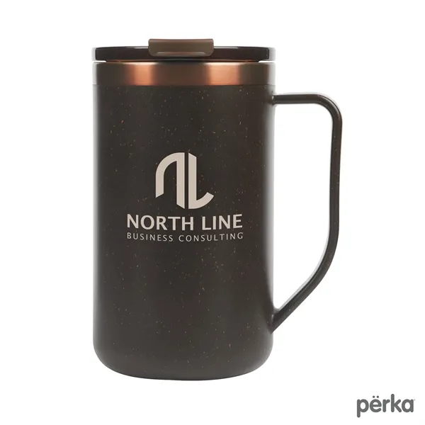 Perka® Guji 15 oz. Recycled Steel and Coffee Grounds Mug - Perka® Guji 15 oz. Recycled Steel and Coffee Grounds Mug - Image 22 of 27