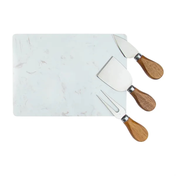 Milton 11-Piece Acacia Wood Cheese Set - Milton 11-Piece Acacia Wood Cheese Set - Image 11 of 13