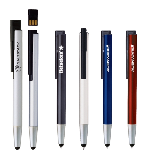 Cognizance USB Stylus Clip-Action Ballpoint - Cognizance USB Stylus Clip-Action Ballpoint - Image 0 of 5