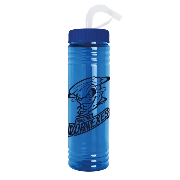 Garyline® Slim Fit Water Bottle With Straw Lid - 24 oz. - Garyline® Slim Fit Water Bottle With Straw Lid - 24 oz. - Image 3 of 37